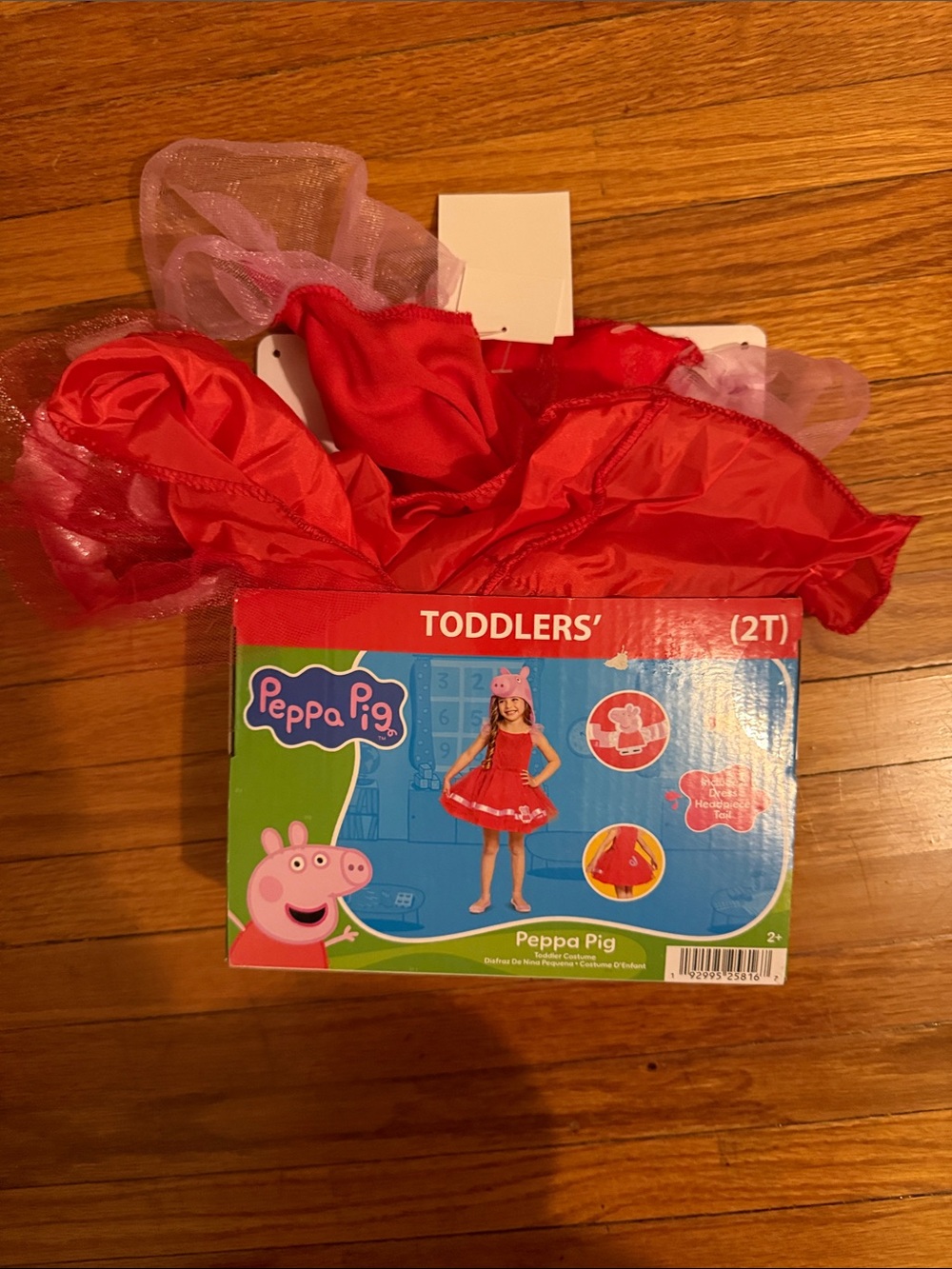 Peppa Pig Red and Pink Toddler Dress-Up Halloween Costume
